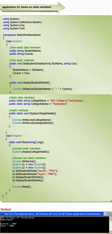 Static Class Members